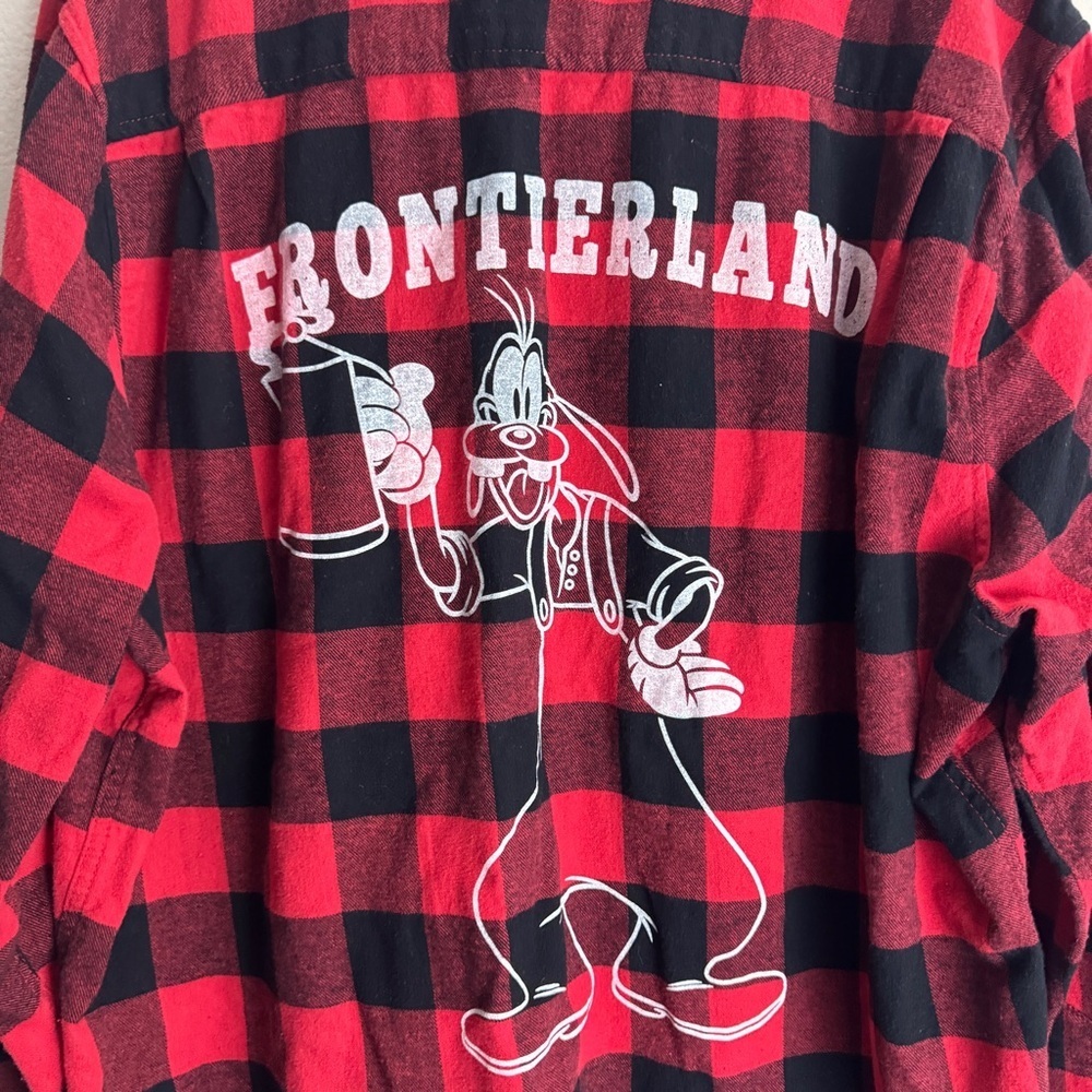 Disneyland Frontierland Vintage Goofy Plaid Shirt Size XXL - Picture 5 of 9